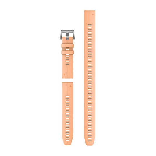 QuickFit® 22 Watch Bands, Shell Pink Silicone (3-piece Dive Set)