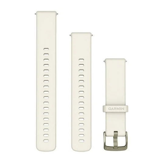 Quick Release Bands (18 mm), Bone Silicone with Lunar Gold Hardware