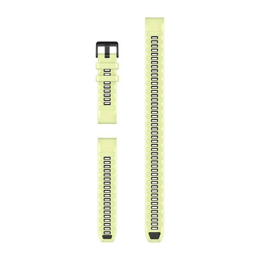 QuickFit® 22 Watch Bands, Citron Silicone (3-piece Dive Set)