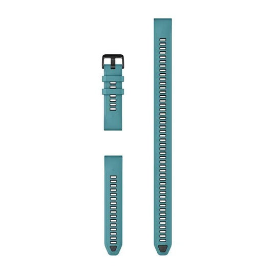 QuickFit® 20 Watch Bands, Turquoise Silicone (3-piece Dive Set)