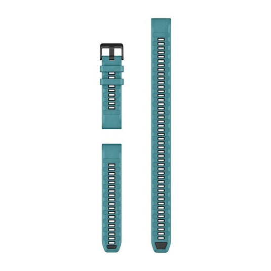 QuickFit® 22 Watch Bands, Turquoise Silicone (3-piece Dive Set)