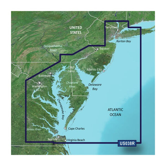 microSD™/SD™ card: VUS038R - New York-New Jersey to Chesapeake