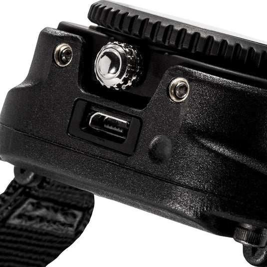 WRISTLIGHT WITH SUREFIRE WATCH MOVEMENT, RECHARGEABLE  LIPO, 15/60/300 LUMENS, NYLON WRIST STRAP, BLACK POLYMER HOUSING