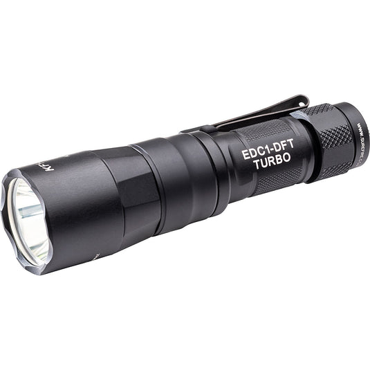 EVERYDAY CARRY LIGHT, DUAL-FUEL TURBO, 18350/123, HARD ANODIZED, BLACK