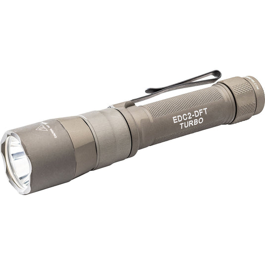 EVERYDAY CARRY LIGHT, DUAL-FUEL TURBO, 18650/123, HARD ANODIZED, TAN