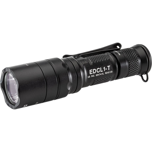 EVERY DAY CARRY TACTICAL, 3V, DUAL STAGE 5/500 LU, WH LED, ALUM BLACK TYPE III ANO, TACTICAL SWITCH
