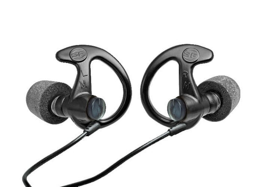 COMPLY FOAM TIPPED, FULL BLOCK EARPLUGS, MEDIUM, 1 PAIR, CLEAR