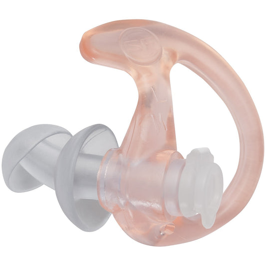 DOUBLE FLANGED, FILTERED EARPLUGS, LARGE, 25 PAIR, CLEAR