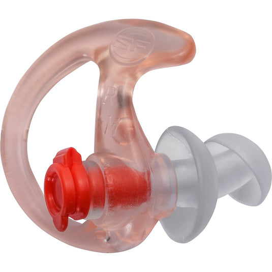 DOUBLE FLANGED, FILTERED EARPLUGS, MEDIUM, 25 PAIR, CLEAR
