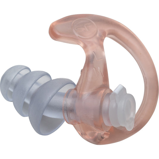 TRIPLE FLANGED, FILTERED EARPLUGS, MEDIUM, 1 PAIR, CLEAR