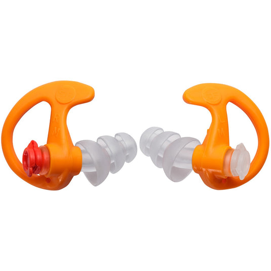 TRIPLE FLANGED, FILTERED EARPLUGS, MEDIUM, 1 PAIR, ORANGE