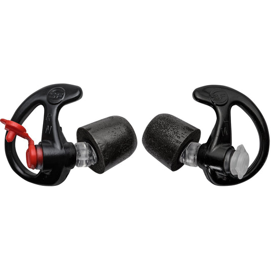 COMPLY FOAM TIPPED, FILTERED EARPLUGS, SMALL, 1 PAIR, BLACK