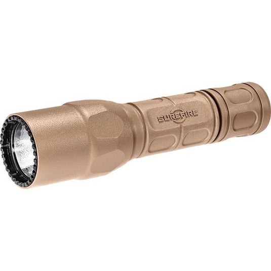 G2X PRO, 6 VOLT, DUAL STAGE 15/600 LU, WH LED, POLYMER & ALUM, TAN, CLICK SWITCH