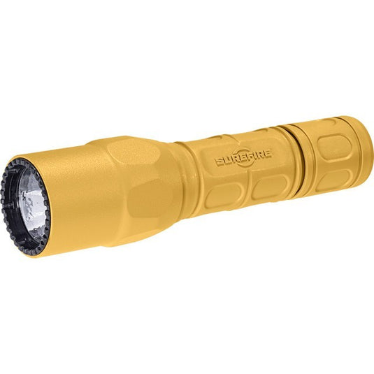 G2X PRO, 6 VOLT, DUAL STAGE 15/600 LU, WH LED, POLYMER & ALUM, YELLOW, CLICK STYLE SWITCH