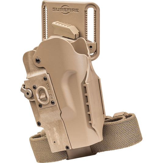 MASTERFIRE RAPID DEPLOY HOLSTER, LEFT HAND, TAN W/COVER