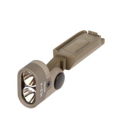 HELMET LIGHT, DUAL-EMITTER, WHITE LIGHT/850nm IR EMITTER, FITS GENTEX NG-HBS HELMET, BLACK
