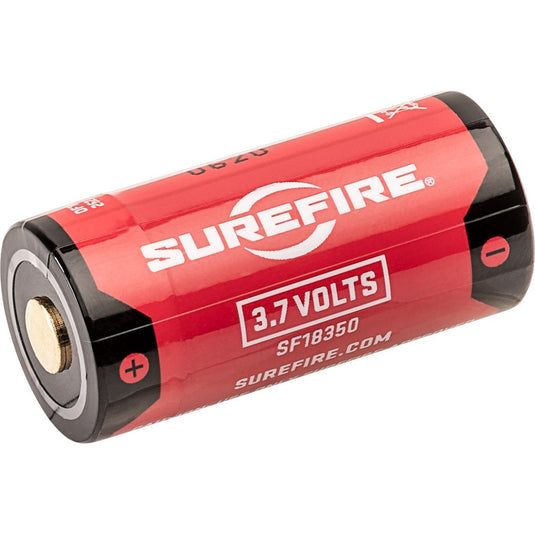 18350 PROTECTED LITHIUM ION SUREFIRE BATTERY 1.1Ah, MICRO USB RECHARGEABLE