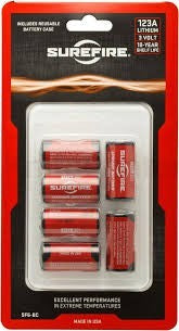 6 SF123A BATTERIES WITH HOLDER IN CLAMSHELL PACKAGE (Must order in multiples of 6 units)