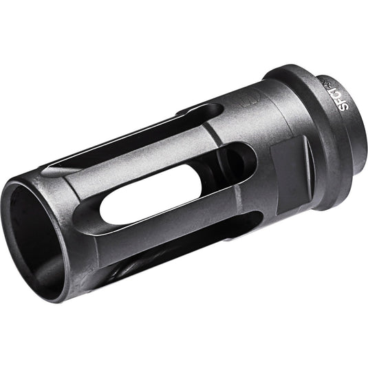 CLOSED TINE FLASH HIDER FOR M4/M16/AR VARIANTS, SERVES AS SUPPRESSOR ADAPTER FOR SOCOM 5.56 SUPPRESSORS