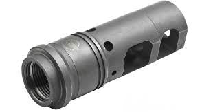 MUZZLE BRAKE FOR AIAW, AIAX. SERVES AS SUPPRESSOR ADAPTER FOR SOCOM338-Ti SUPPRESSOR