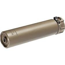 2ND GEN SOCOM SUPPRESSOR, HIGH TEMPERATURE ALLOY CONSTRUCTION, FOR USE WITH 5.56 CALIBER AMMUNITION, DARK EARTH FINISH