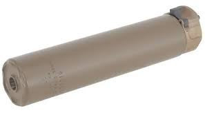 2ND GEN SOCOM SUPPRESSOR, DESIGNED FOR MACHINE GUN, HIGH TEMP ALLOY CONSTRUCTION, FOR USE WITH 7.62 CALIBER AMMO, DARK EARTH FINISH