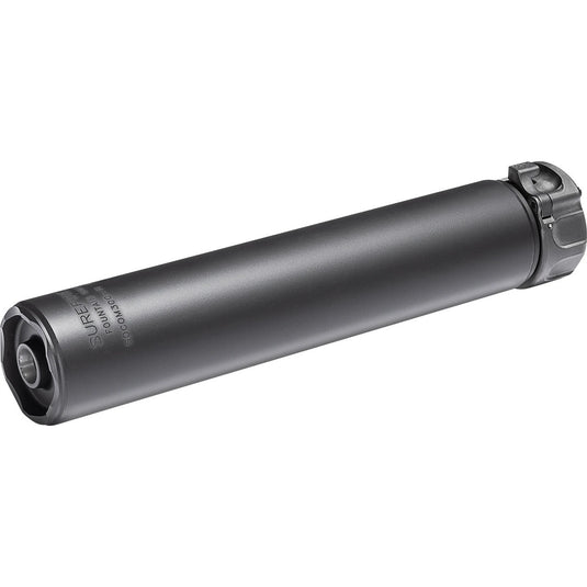 END MOUNT SOUND SUPPRESSOR, TITANIUM CONSTRUCTION, FOR USE WITH 7.62MM/308 CALIBER AMMUNITION, BLACK FINISH