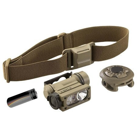 Sidewinder Compact II Aviation Model - White, Green, Blue, IR LEDs - Includes rail mount, headstrap and (1) 