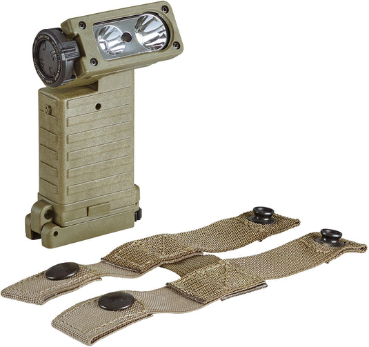 Sidewinder X Aviation Model - White, Green, Blue, IR LEDs - Includes MOLLE retainer and (2) AA alkaline batteries - Coyote 14802