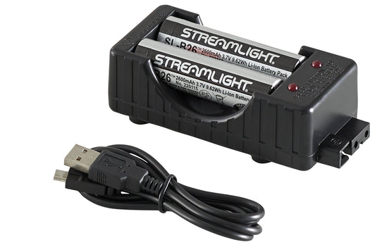 SL-B26 Charger Kit - USB - Includes (2) SL-B26 battery packs