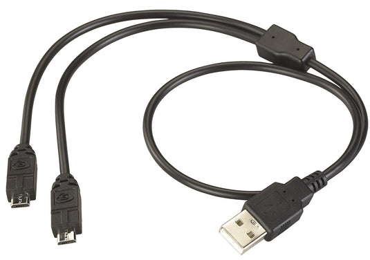 Micro-USB Cord - Y Split