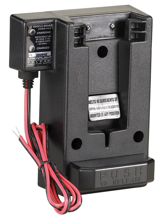 Direct Wire 12V DC Mounting Rack (Vulcan Series) Black
