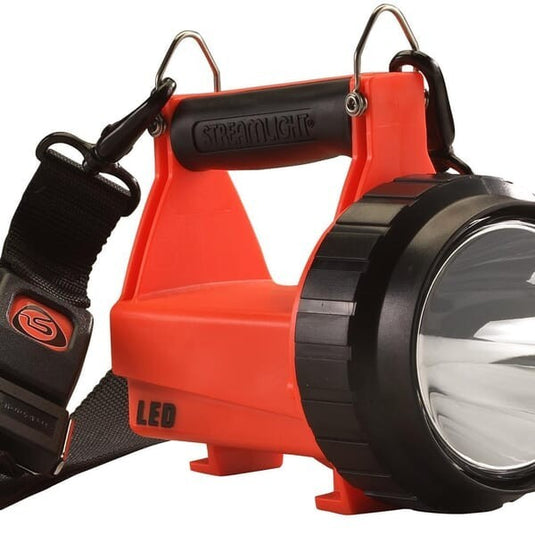Fire Vulcan LED Standard System - 120V/100V AC/12V DC - Includes quick release shoulder strap & charging rack -  Orange