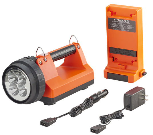 E-Spot FireBox Standard System - 120V/100V AC/12V DC - Includes shoulder strap & mounting rack - Orange