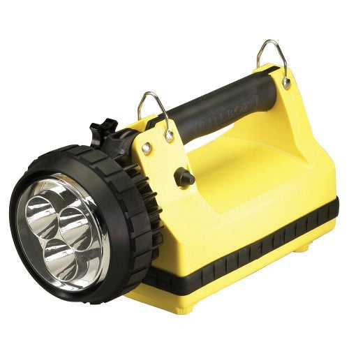 E-Spot LiteBox Vehicle Mount System - 12V DC charge cord and DC direct wire rack - Yellow
