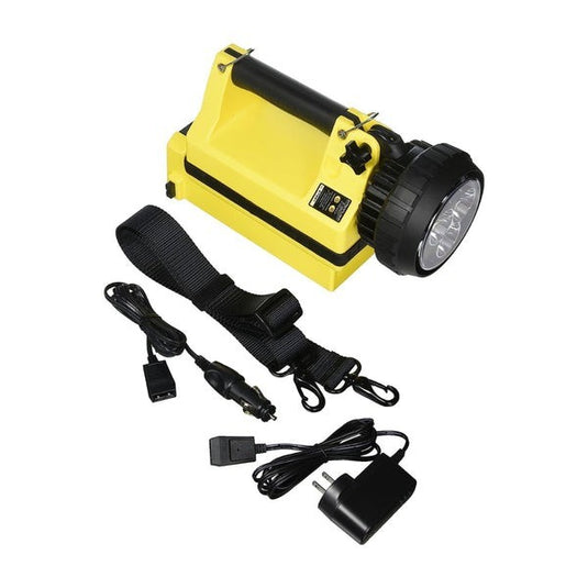 E-Spot FireBox Standard System - 120V/100V AC/12V DC - Includes shoulder strap & mounting rack - Yellow