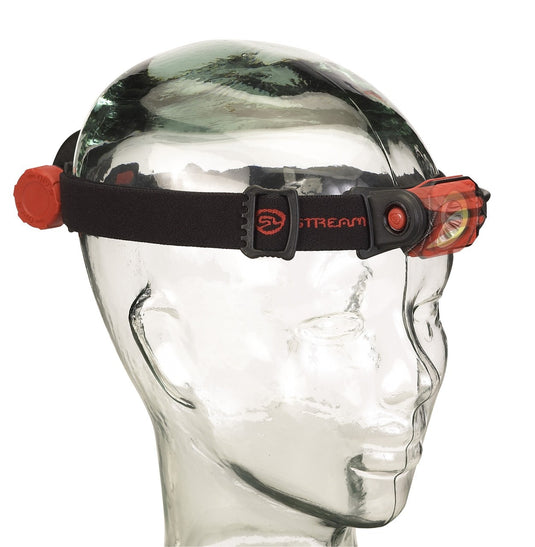 Twin-Task USB Headlamp - Includes USB cord - Box - Red