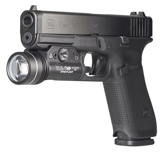 TLR-1 HP – Includes rail locating keys and (2) CR123A lithium batteries – Black