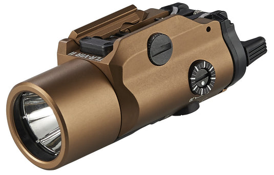 TLR-VIR II visible LED/IR illuminator/IR laser - Includes Rail Locating Keys and CR123A lithium battery - Box - Coyote