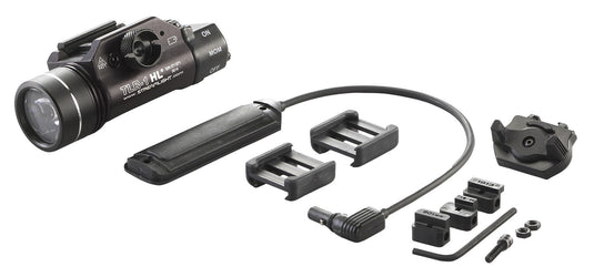TLR-1 HL Long Gun Kit - Includes Safe off remote door switch, remote pressure switch, mounting clips, standard door switch, lithium batteries - Black