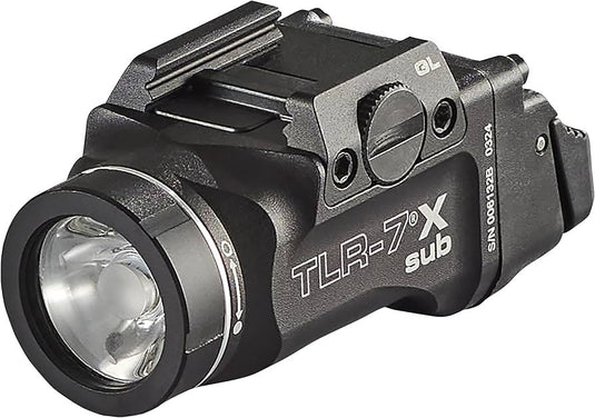 TLR-7 X sub USB (GLOCK® 43X/48 MOS | 43X/48 Rail) - Includes mounting kit with key, multi-tool, (1) SL-B9 Li-Ion rechargeable battery pack, and USB-C cord