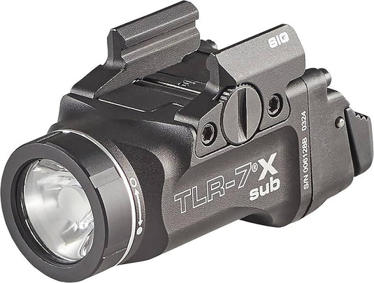 TLR-7 X sub USB (SIG SAUER® P365®/XL closed rail systems*) - Includes mounting kit with key, multi-tool, (1) SL-B9 Li-Ion rechargeable battery pack and USB-C cord Please Note:  Does not fit the P365® XMACRO