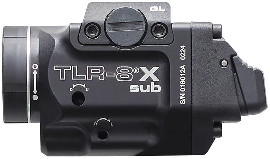 TLR-8 sub (for GLOCK 43X/48 MOS | 43X/48 Rail) - Includes mounting kit with key, high/low paddle switches and CR123A lithium battery - Box 69411
