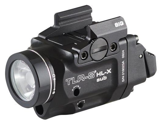 TLR-8 HL-X sub USB (SIG SAUER P365/XL closed rail systems*) - Includes high and low switches, (1) SL-B9 rechargeable battery pack, USB-C cord, multi-tool, and mounting kit with key - Box 69467