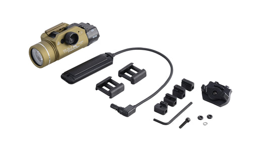 TLR-1 HL Long Gun Kit - Includes Safe off remote door switch, remote pressure switch, mounting clips, standard door switch, lithium batteries - Box - Flat Dark Earth