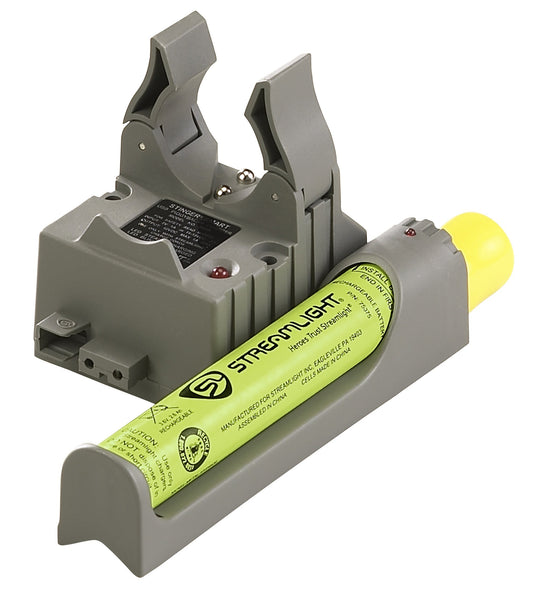 PiggyBack Smart Charger Holder & Battery (Cord not included) - Stinger Series except UltraStinger, PolyStinger LED HAZ-LO, Stinger 2020