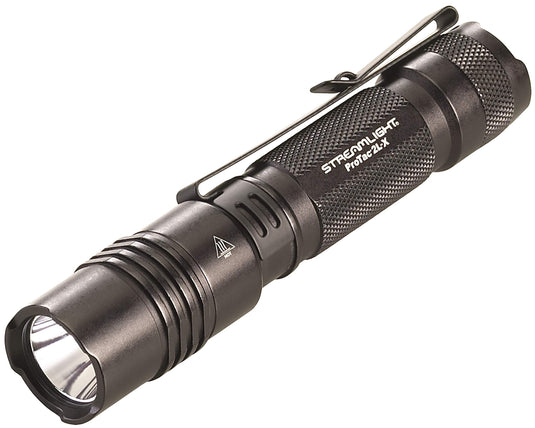 ProTac 2L-X - Includes 2 CR123A lithium batteries and holster - Box - Black