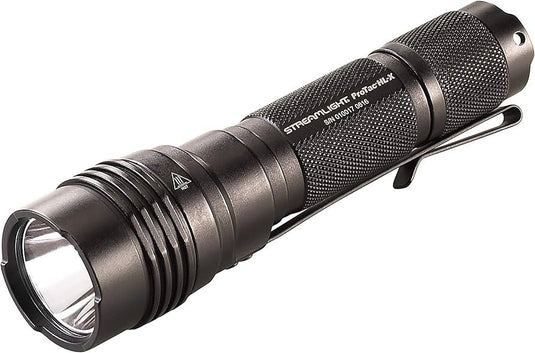 ProTac HL-X - Includes 2 CR123A lithium batteries and holster - Box - Black