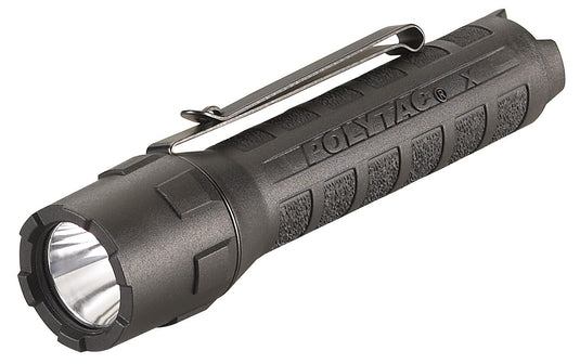 PolyTac X - Includes (2) CR123A lithium batteries - Clam - Black