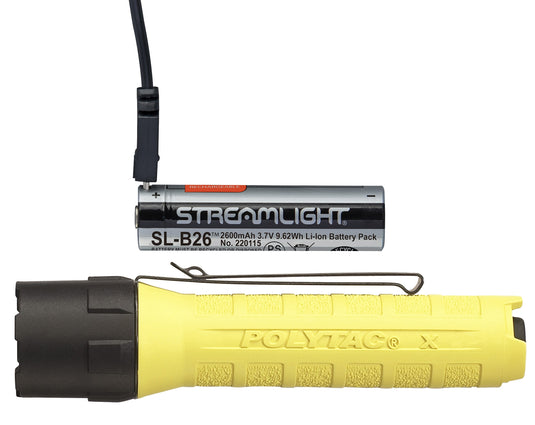 PolyTac X USB - Includes SL-B26 battery pack - Clam - Yellow